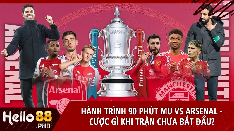 Phân tích hành trình 90 phút MU vs Arsenal từ phong độ và kèo sớm tại hello88 com