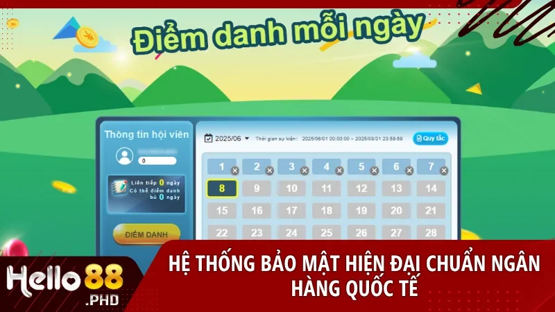 Hệ thống bảo mật tiên tiến tại hello88 com