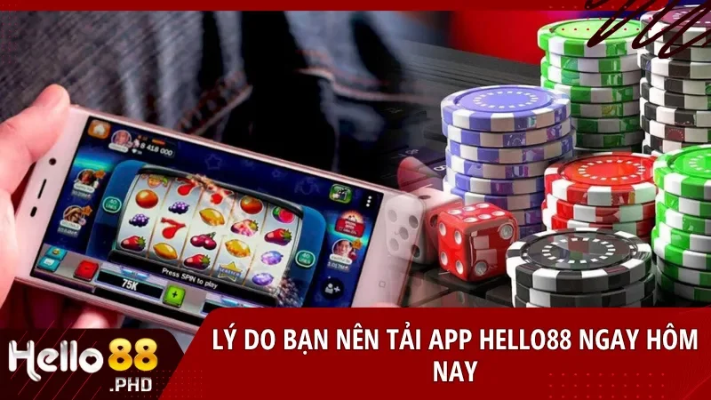 Tải App Hello88 mang đến trải nghiệm cá cược toàn diện, từ game bài đến thể thao và casino, chỉ trong một cú chạm.