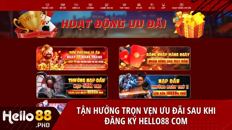 Ngay sau khi đăng ký bạn sẽ nhận được nhiều phần thưởng và ưu đãi giá trị