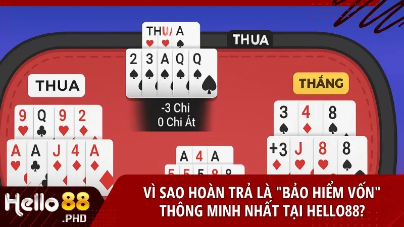 Siêu ưu đãi hoàn trả tại Hello88 giúp người chơi nhận lại tới 3.0% cho mỗi lần đặt cược